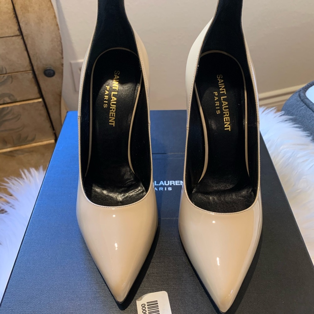 YSL Paris 110 Thorne Nude Pumps Size 36